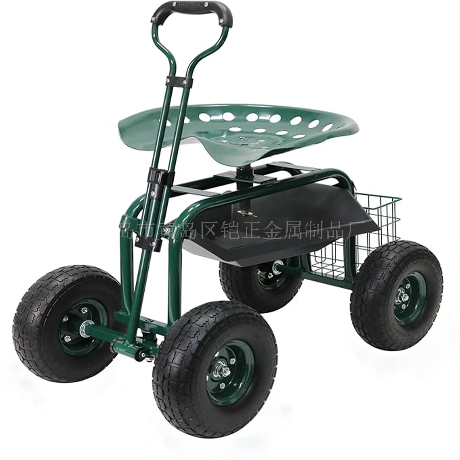 Rotatable Seat Garden Tool Cart 300 Pounds Outdoor Gardening Storage Items Multifunctional Garden Seat