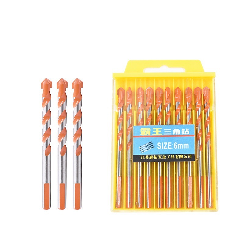 霸王钻头陶瓷合金三角钻墙壁扩孔打孔钻多功能瓷砖麻花三角钻头