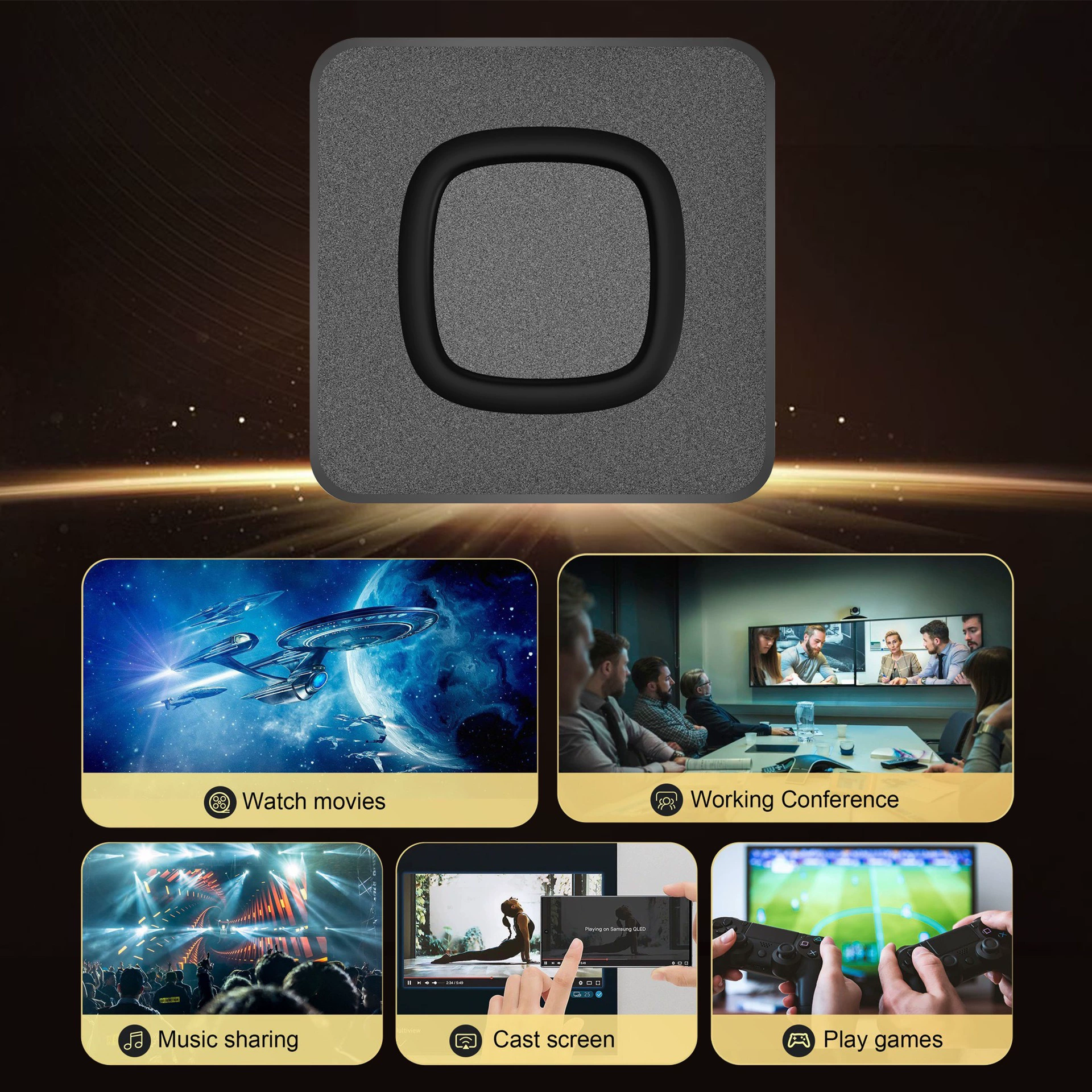 Q2 высокоразрешающая 4K ТВ-приставка сетевой смарт‑бокс Android 14 для дома