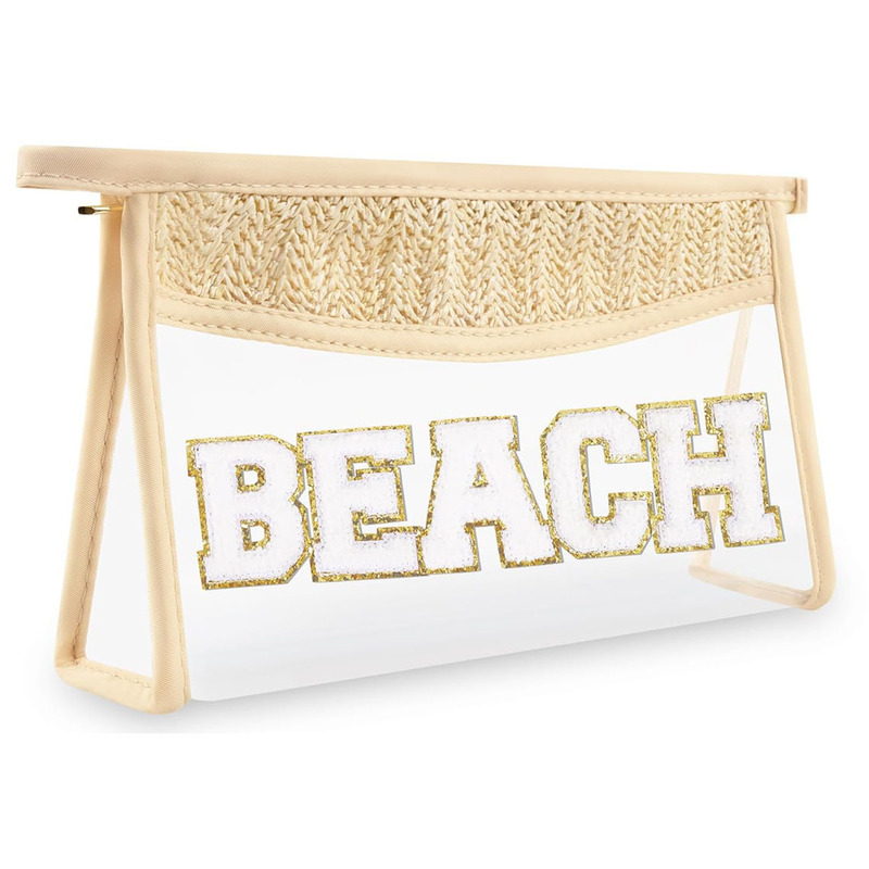 アマゾン速売通クロスボーダーBEACH毛アルファベット麻布pvcステッチ化粧バッグ花嫁結婚式独身パーティー|undefined