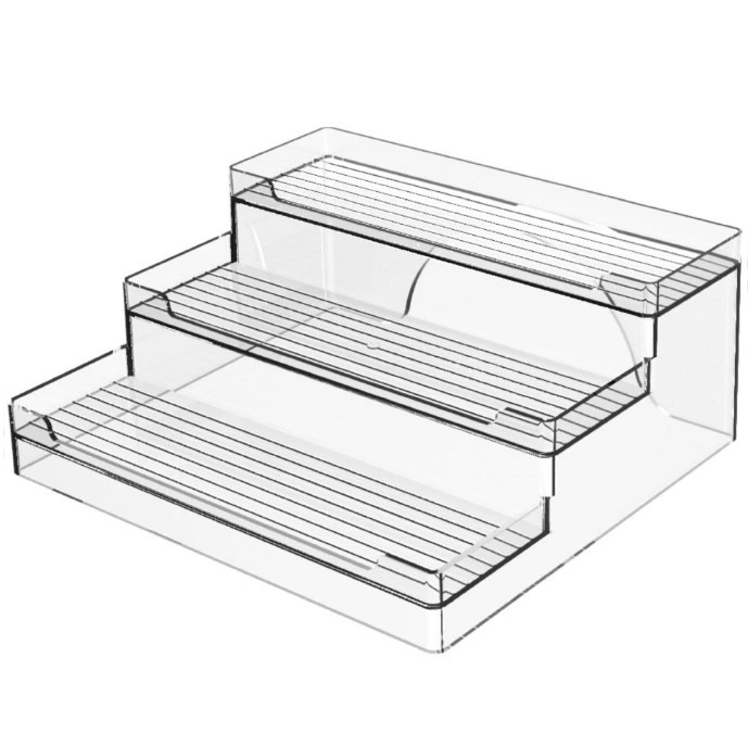 Пластиковая лестница для приправ 3-слойная кухонная столешница для хранения бутылка для специй банка для приправ Бытовая стойка для хранения предметов первой необходимости