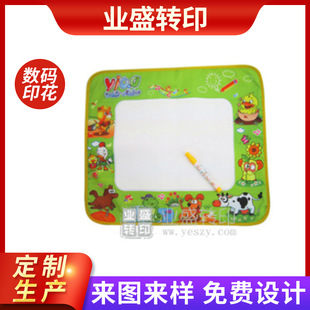 Digital Printing + Water Painting Layer Printing Polyester Nylon Satin Canvas Printing Fabric Heat Transfer Printing