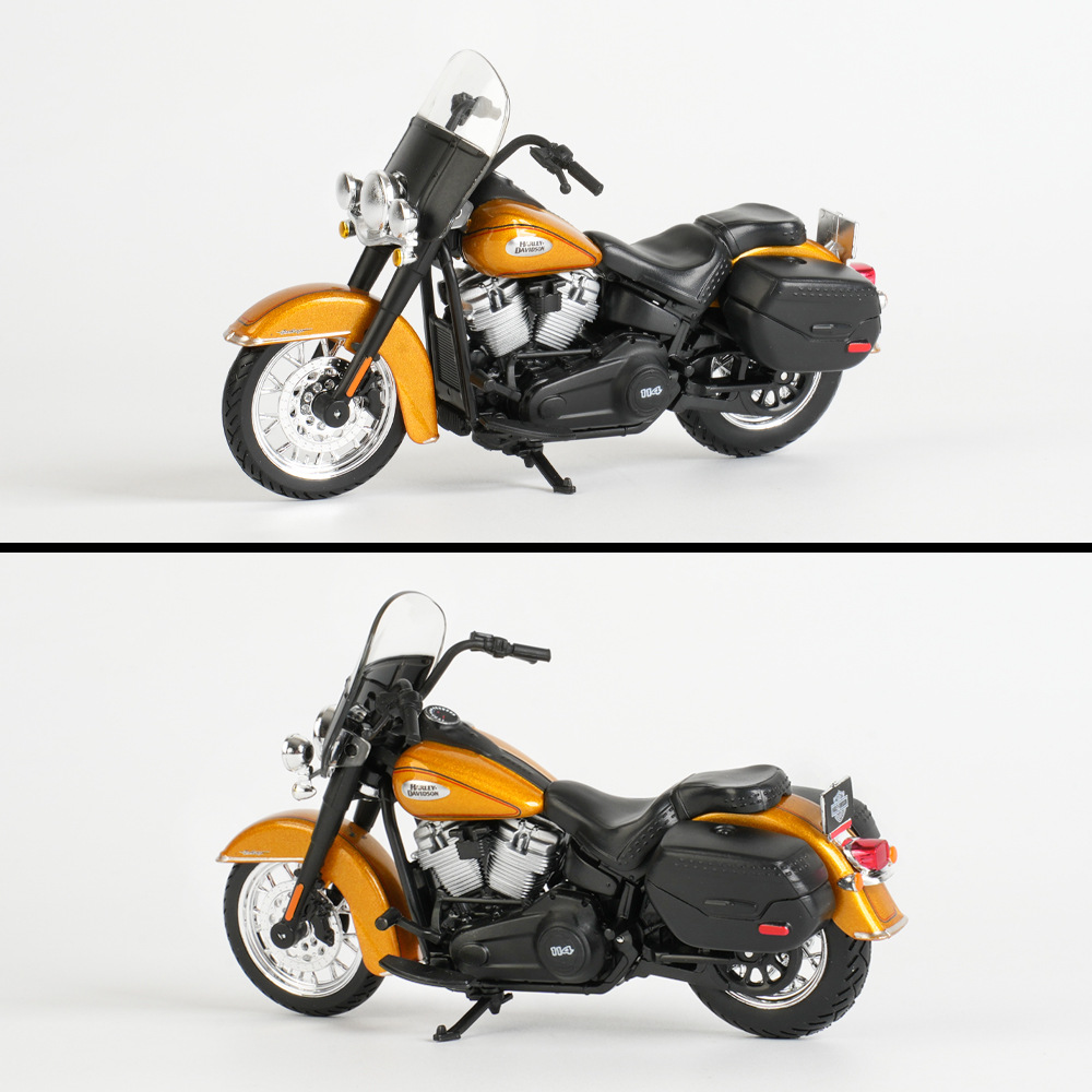 Meichitu 1:18 Harley-Davidson 2023 Heritage Classic Classic Successor, Simulación de Aleación