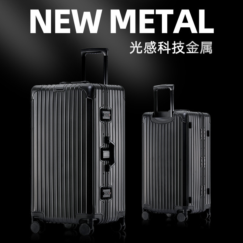 Sports Version of Aluminum-Magnesium Alloy Password Box Large-Capacity Trolley Case Universal Wheel Factory Supply Dropshipping
