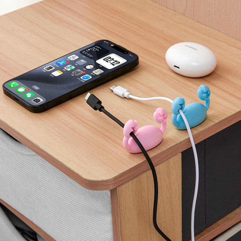 漫画カニ理線器携帯電話充電線データ線整理神器固定器収納束ハブクリップ|undefined