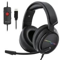 NUBWO N18 наушники для киберспорта, ПК/консоли, RGB, микрофон, кабель USB/3.5 мм, вес 0,52 кг, бренд