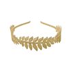 Fashionable headband for bride, golden hair accessory, European style, Amazon