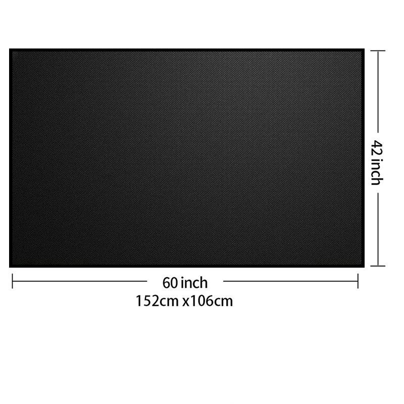 Barbacoa estera del horno cubierta al aire libre terraza estera protectora retardante de llama de alta temperatura resistente al fuego pozo brasero estera ignífuga horno de barbacoa alfombra del piso