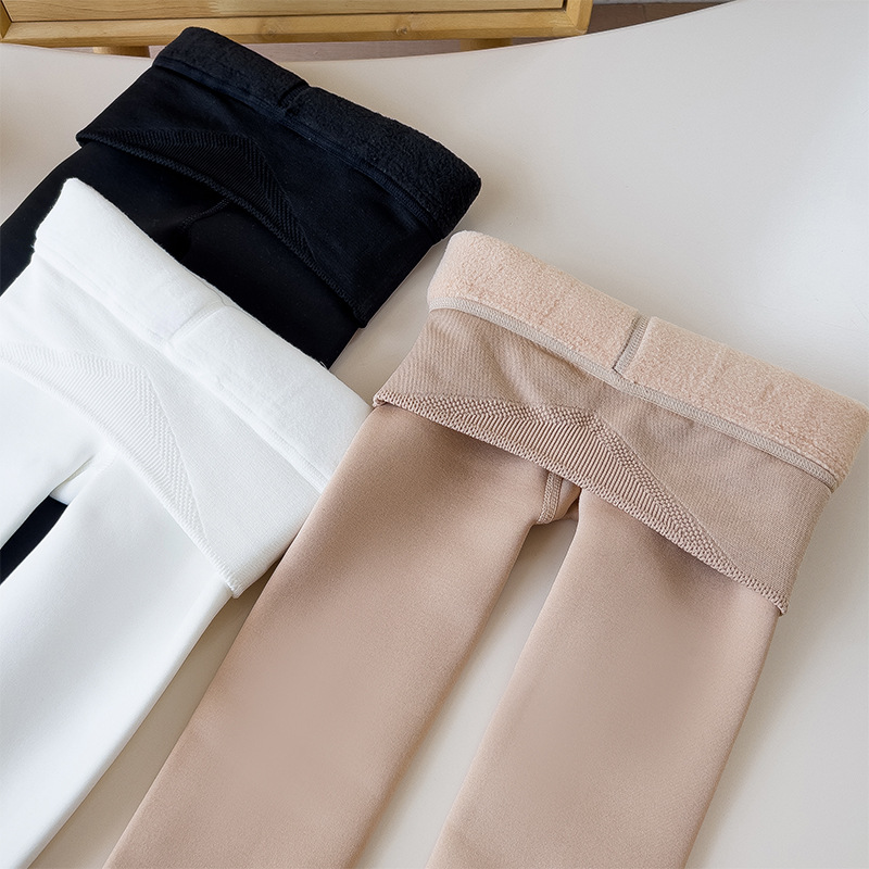 Luz de agua cálida ropa exterior para niños que toca fondo pantimedias de baile Luz de invierno para niños artefacto de pierna ligera forrada de vellón