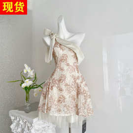 现货 BarbChill生日限定公主裙礼服裙女夏季蓬蓬裙富家千金连衣裙