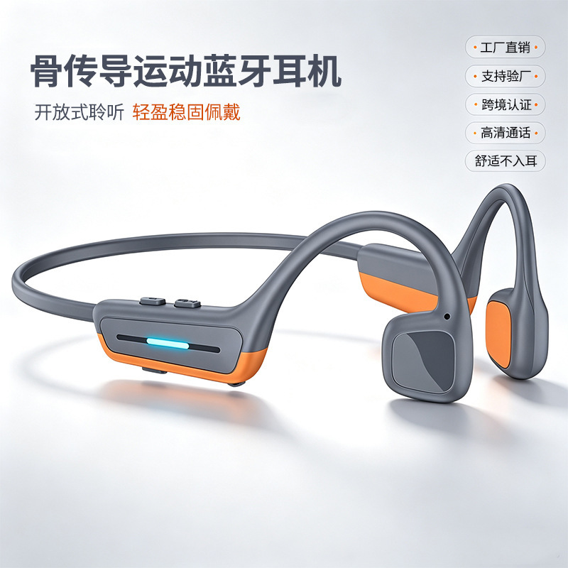New cross-border product: Bone conduction Bluetooth headphones, open-ear design for sports, running, and cycling, non-in-ear, wireless stereo call New cross-border product: Bone conduction Bluetooth headphones, open-ear design for sports, running, and cycling, non-in-ear, wireless stereo call