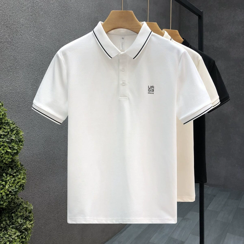 Простая и универсальная абрикосовая рубашка для мальчиков, модная молодежная рубашка с коротким рукавом и отложным воротником, мужская рубашка с коротким рукавом лето 2025