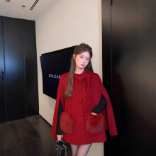 秋冬上新【流行街】意法小香风针织高支羊绒大衣高级感毛衣外套女