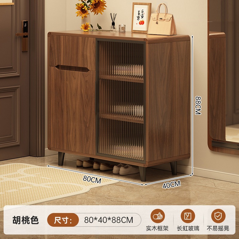 Fábrica directa de madera sólida gabinete de comedor 2026 nuevo gabinete de café doméstico de la sala de estar tronco de madera viento gabinete de té esquina