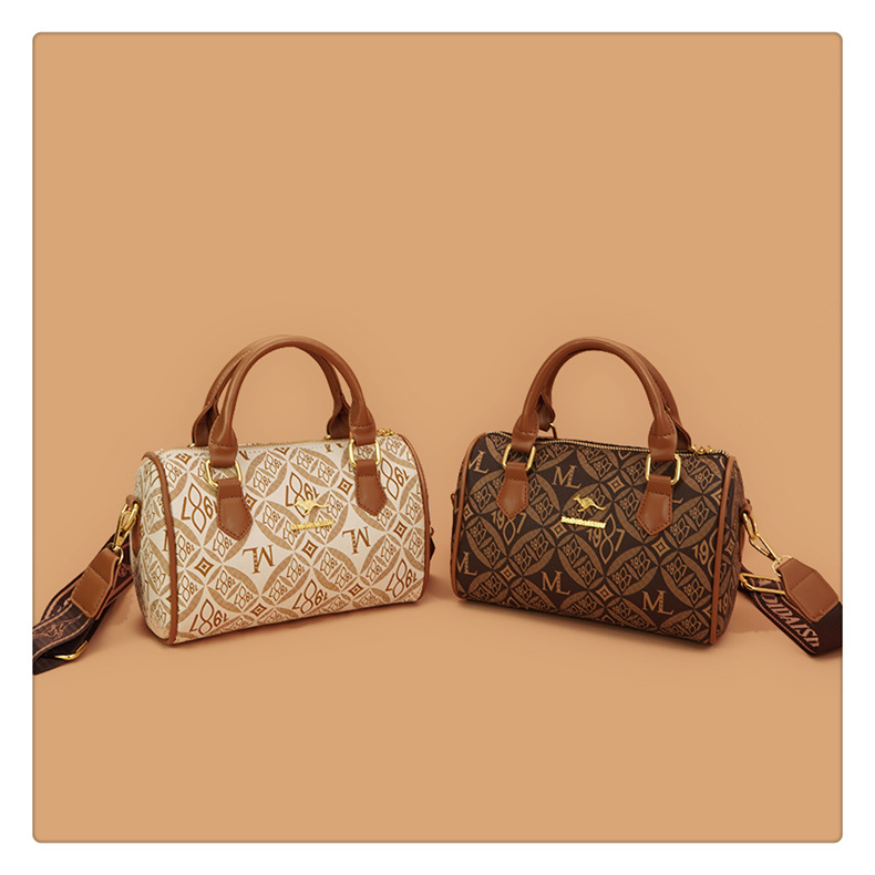 This year's popular cross-border handbag for women is the 2024 new printed letter texture light luxury Boston handbag and single-shoulder bag undefined