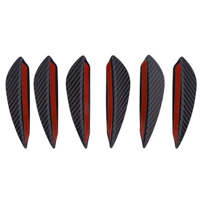 Deflector, Large and Small Surround Front – Spoiler - carbon-fiber-pattern-set-of-6-pieces