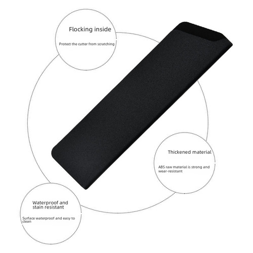 Stainless steel chef knife sheath universal vegetable knife home ceramic fruit small knife protective cover with built-in cotton lining wholesale