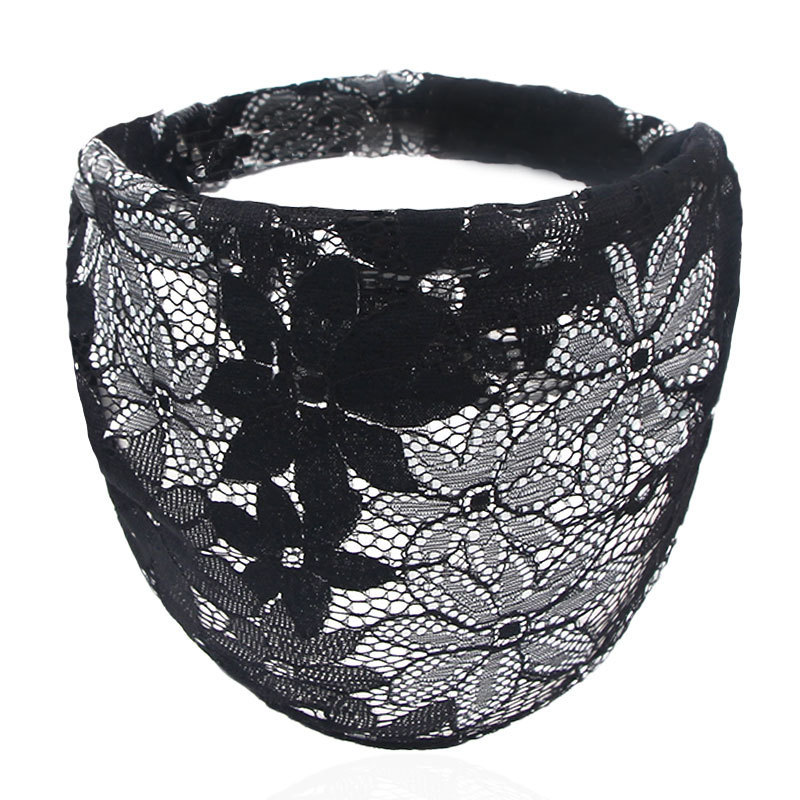 Sequins Design Women's Retro Simple Style Color Block Cloth Lace Sequins Hair Band