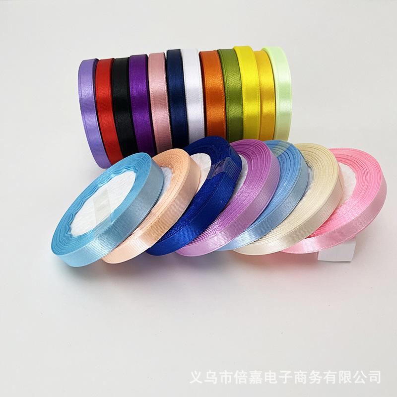 220 M 0.6CM 리본 문자열 꽃 활 리본 도매 DIY 선물 리본 포장 리본
