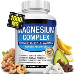 跨境现货TK热销镁复合物胶囊镁补充剂健身食用Magnesium Complex
