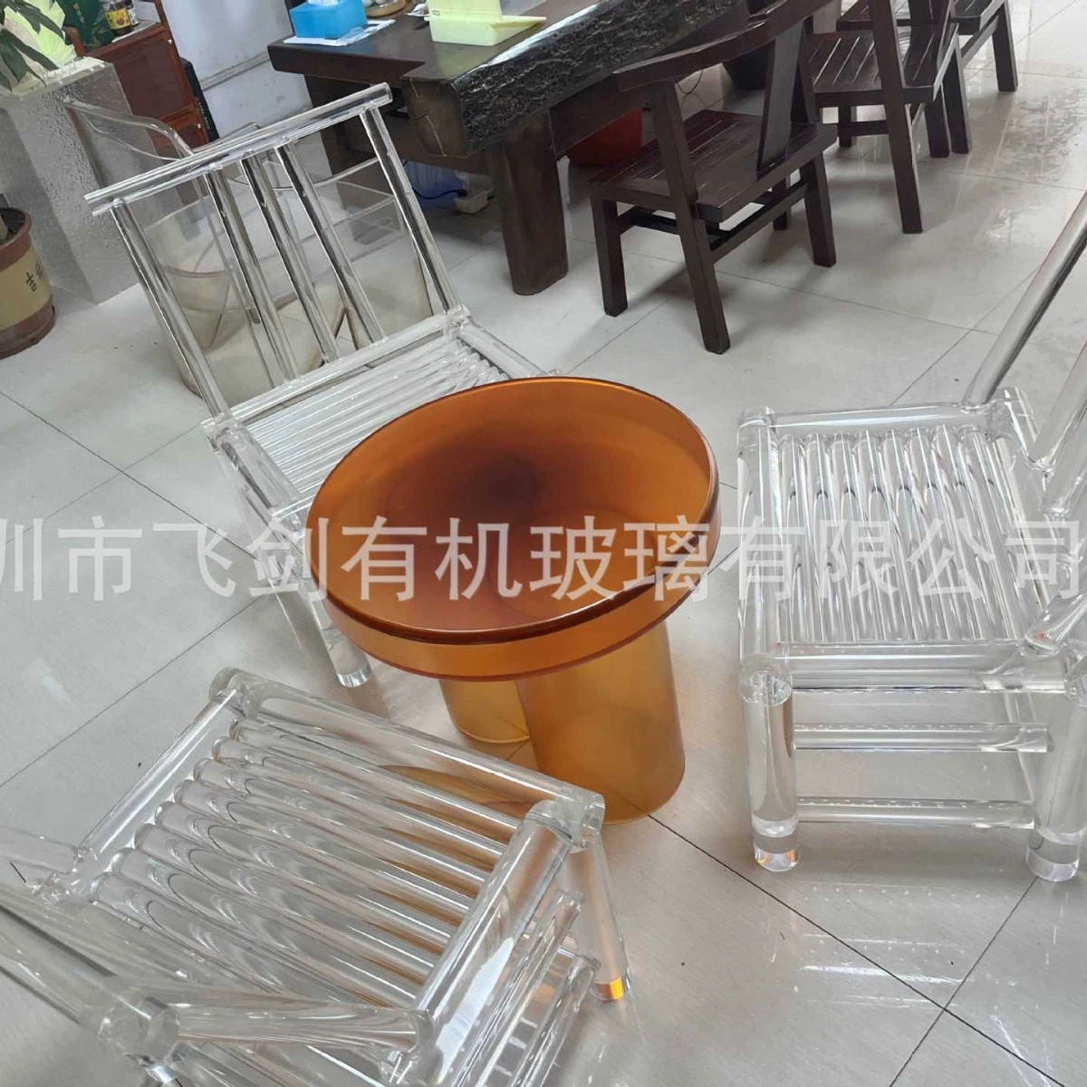 Старомодный акриловая спинка кресла, высокий табурет, домашний уличный табурет, обеденный стул, стул для отдыха