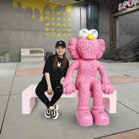 Chaopai Kaws Улица Сезам Кукла Мультфильм Усиленная стекловолокном пластиковая скульптура Торговый центр Сеть знаменитости чай с молоком Декоративная модель Большие украшения