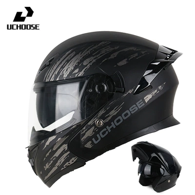 Motorcycle Safety Supplies | Retro Riding, Full Coverage - speed-gray-transparent-mirrorbluetooth-headset-m