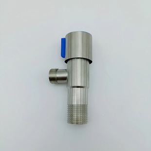 Factory Direct Supply 304 Brushed Stainless Steel Anti-Freeze and Anti-Breakage Red and Blue Switch 1/2 Water Inlet 3/8 Water Outlet Triangle Valve