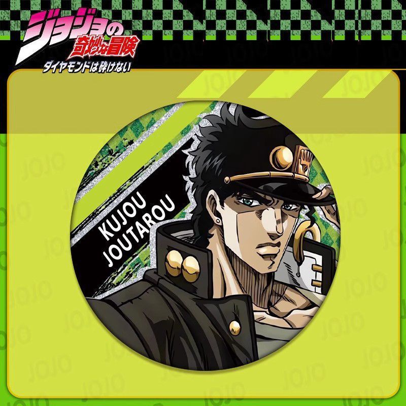 ジョジョの奇妙な冒険 アニメバッジ 空条承太郎 ジョルノ・ジョセフ ジョルノ・ジョセフ|undefined
