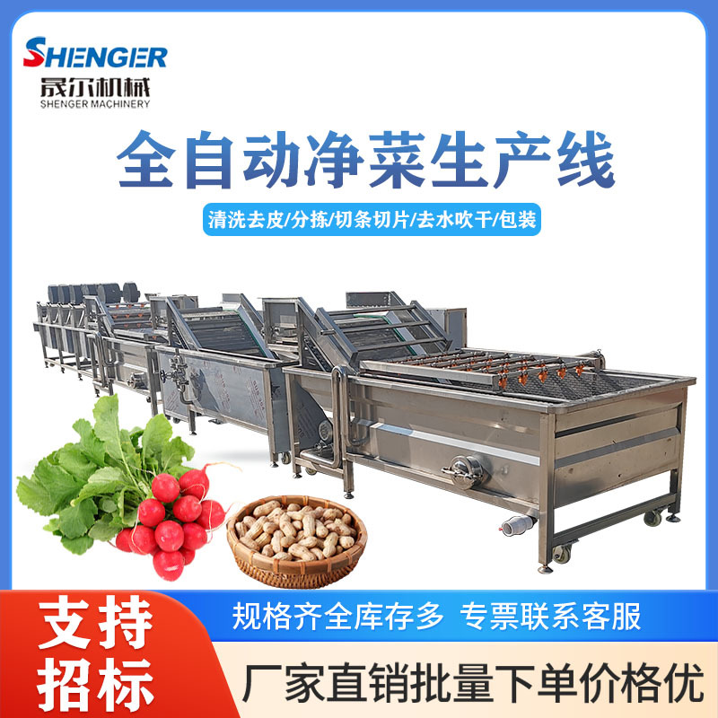 全自动海带 裙带菜脱盐气泡清洗机  迷迭香 芦笋去泥沙清洗机