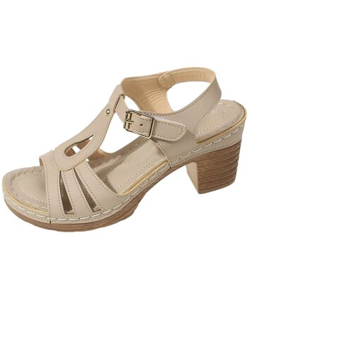 Women's Summer Fish-Toe Thick Heel One Strap Ankle Boots Sandals