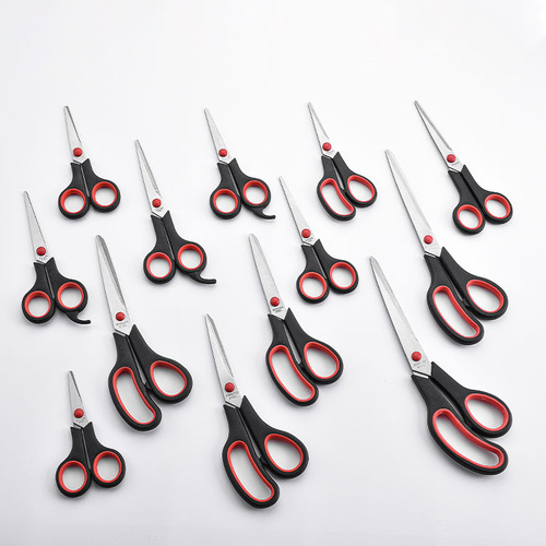 Factory wholesale 10-inch tailor's scissors stainless steel home office scissors rubber and plastic student hand scissors universal scissors