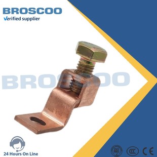 Brass Bending Wire Clamp, Electric Power Fittings, Special-Shaped Wire Clamp, Bolt Wire Clamp, Grounding Rod, Factory Direct Sales Copper Wire Clamp