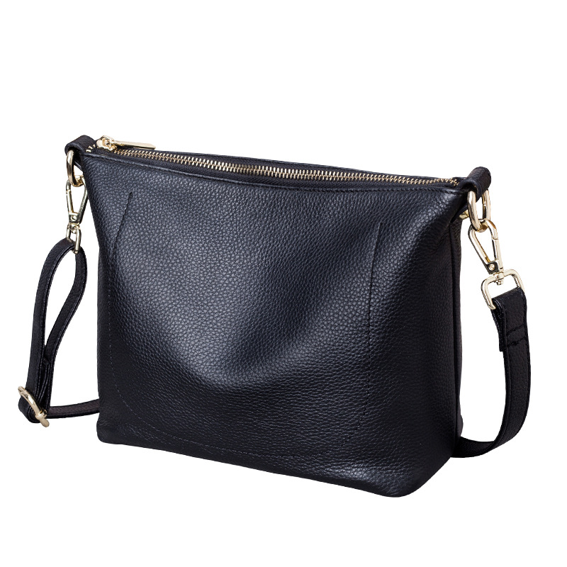 2025 New Fashion Versatile Simple Genuine Leather Women's Bag Soft Leather Shoulder Crossbody Small Handbag - Thumbnail 5