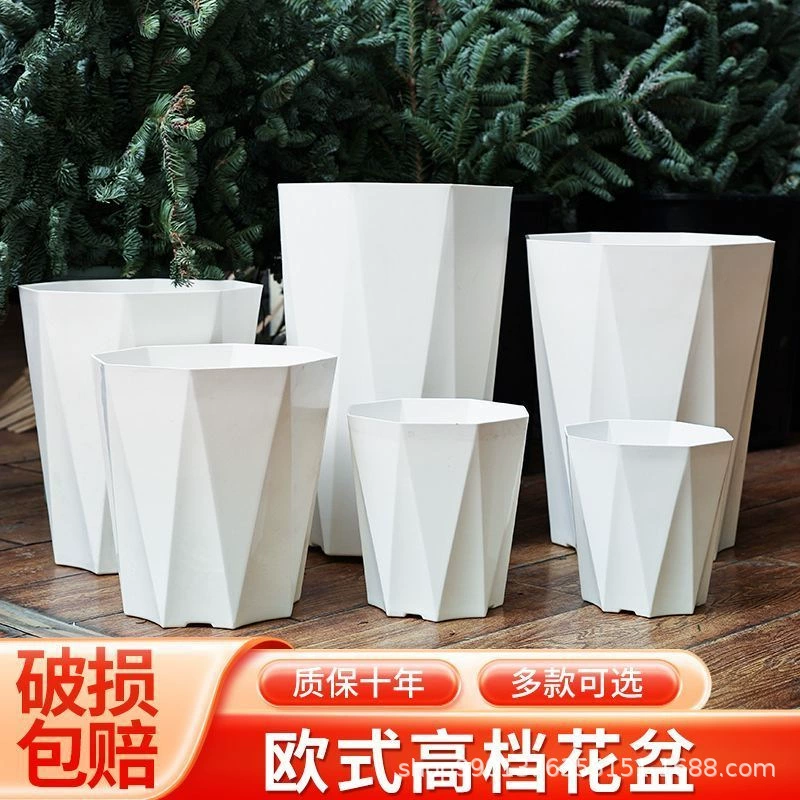 Новые алмазные ромбовидные цветочные горшки для увеличения утолщения цветочные горшки домашние цветы зеленая посадка балкон гостиная большие цветочные горшки оптом