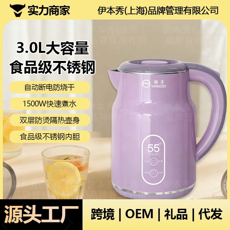 扬子烧水壶多功能新款家用保温一体恒温智能不锈钢全自动电热水壶|undefined