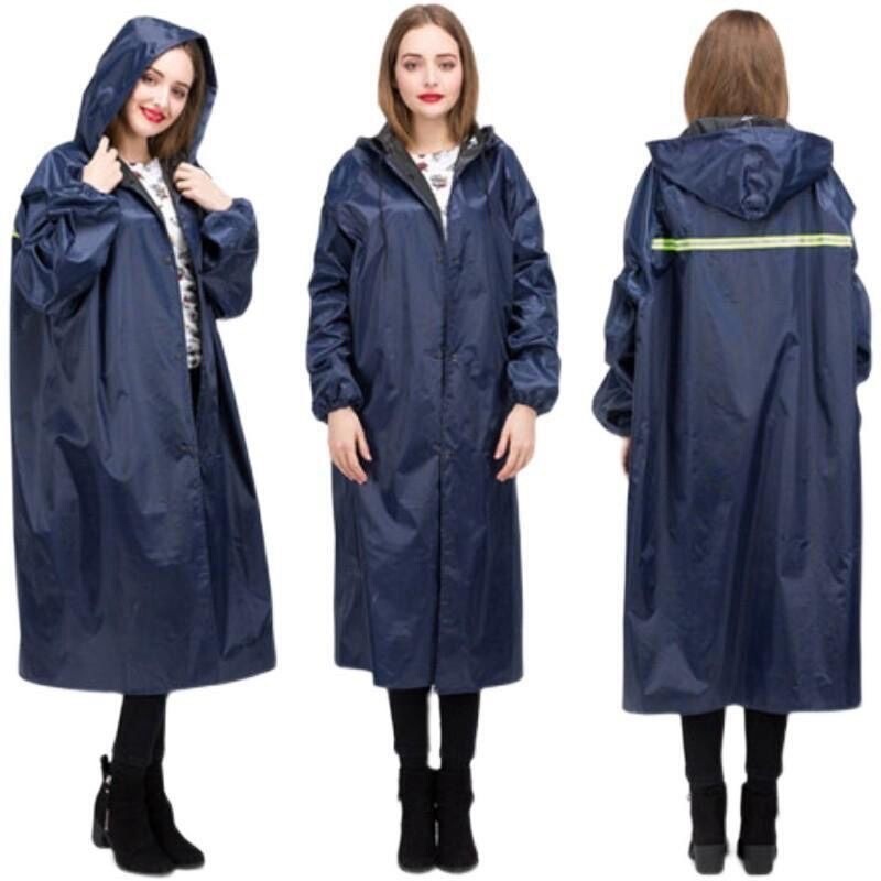 Raincoat, windbreaker, Oxford cloth long coat, dark blue, plus size, large labor protection windbreaker, adult one-piece, for electric vehicles, outdoor, rainproof Raincoat, windbreaker, Oxford cloth long coat, dark blue, plus size, large labor protection windbreaker, adult one-piece, for electric vehicles, outdoor, rainproof