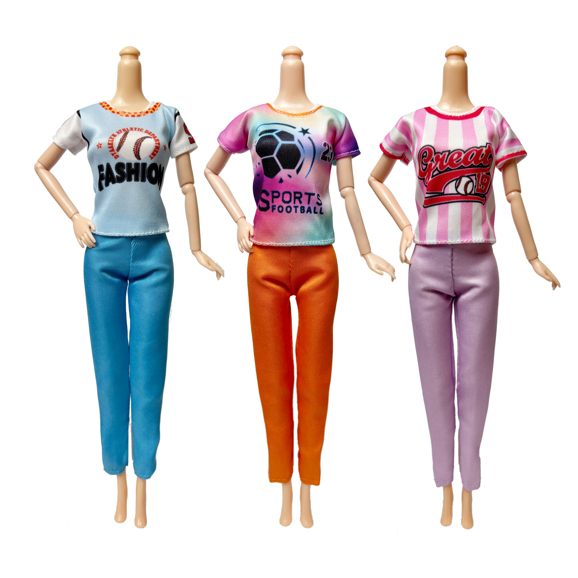 New 11-Inch 30cm Yitian Barbie Doll Dress-Up Fashion Sports Suit Cross-Border Foreign Trade Ready Stock Batch