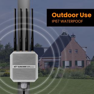 Outdoor 4g Router Wifi6 Dual Card Dual Frequency Ip67 Waterproof Ax1800 Omnidirectional Antenna Gigabit Network Port