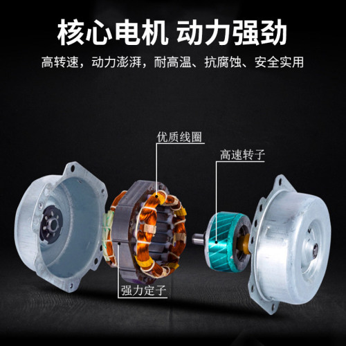 Small range hood for rental apartments, hole-free kitchen exhaust fan, household window-type high-speed powerful oil fume extractor