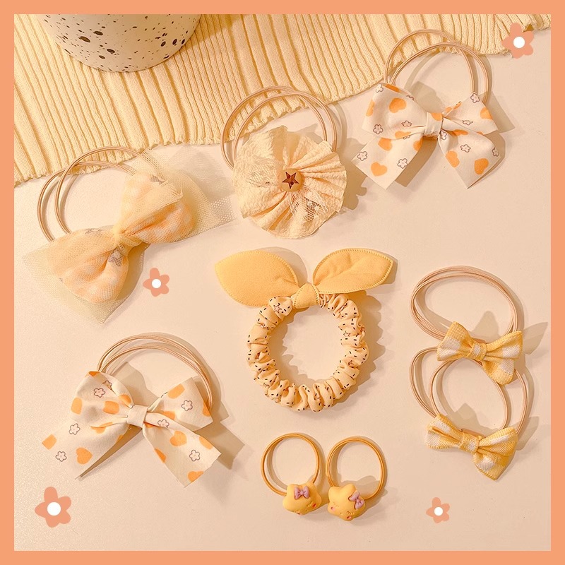 Cuerdas de cabello para niños lindos anillos de cabello de arco para niñas no lastiman cuerdas de cabello de alta elasticidad duradera para el cabello