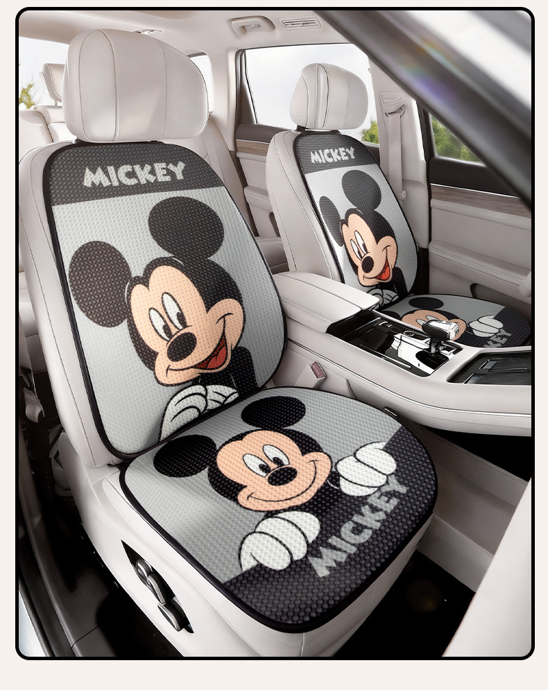 Disney Winnie the Pooh Cute Car Seat Cushion for Women, Single Piece Rear Seat, Universal for All Seasons, Breathable Seat Cover