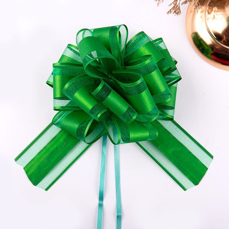 Transfronterizo 2023 nuevo 50 grande bola cepillado flor Navidad vacaciones regalo flores cesta embalaje tire flor cinta