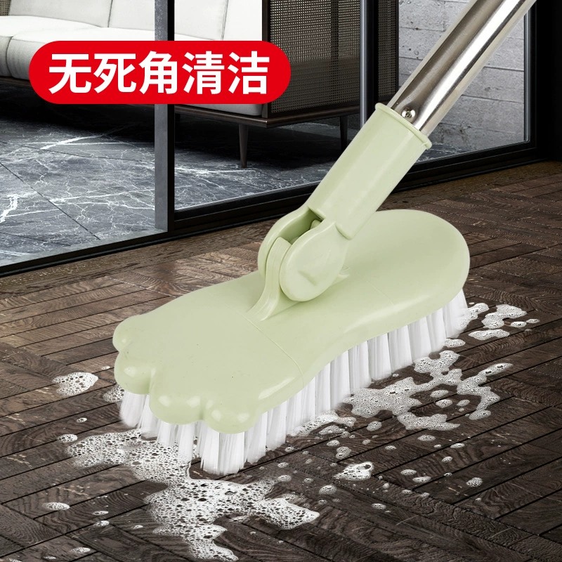 Щетка с длинной ручкой щетка для пола удлиненная щетка из нержавеющей стали для мытья пола жесткая шерсть для ванной ванной плитка не наклоняется для чистки щетка