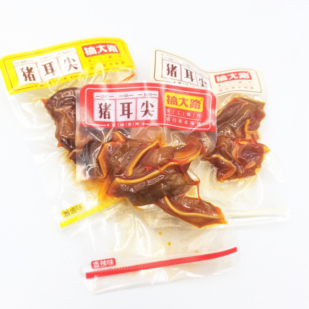 搞大路猪耳尖 酱香/五香/香辣味 猪耳朵 风味  5斤/包 哲铭零食