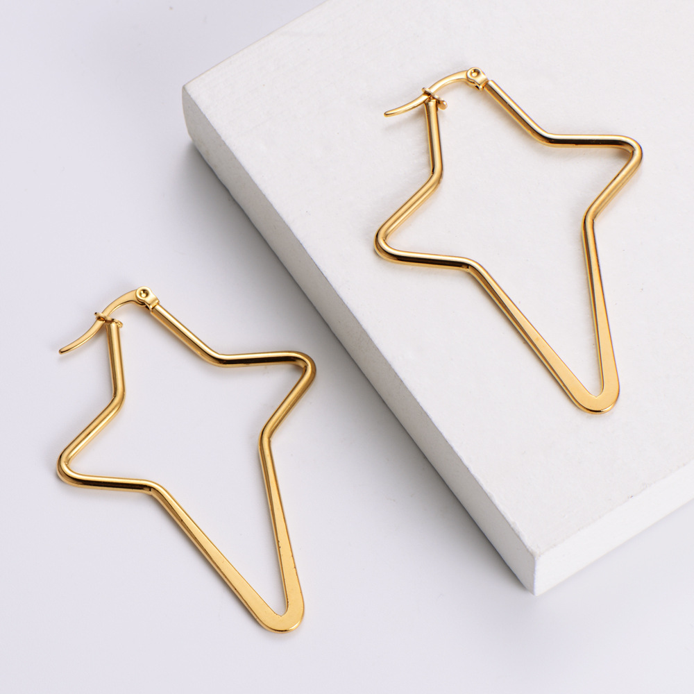 Autumn Hot Sale Simple Atmosphere Earrings Round Line Fashion Korean Style Fresh Geometric Jewelry display picture 5