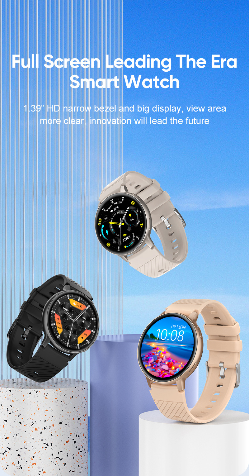 Smart Watch With Blood Pressure And Heart Rate Monitor Bluetooth_voghion.com