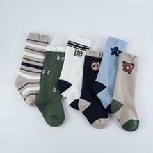 冬季毛圈加厚保暖长筒袜A类宝宝高筒袜新生儿松口过膝儿童棉袜