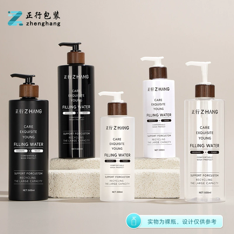 В наличии: цилиндрическая косметическая ПЭТ-бутылка, прозрачная, для геля для душа, лосьона, многоразовая, 500 мл, пластиковая бутылка для шампуня