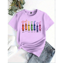 N 40214 Kids cartoon tee ��ͯ��ͨӡ������羳����ͨ����